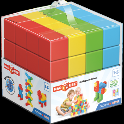 Geomag Magicube Crystal 64 stuks