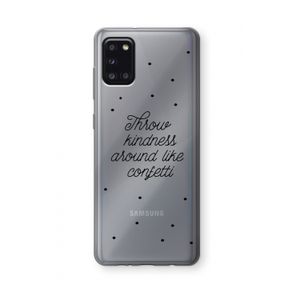Confetti: Samsung Galaxy A31 Transparant Hoesje