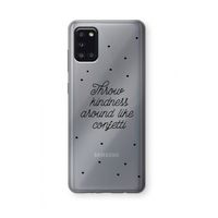 Confetti: Samsung Galaxy A31 Transparant Hoesje
