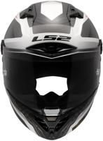 LS2 integraalhelm "ff805 thunder carbon gp diamond helmet ff805 thunder gp raute xxl white/grey