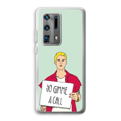 Gimme a call: Huawei P40 Pro Plus Transparant Hoesje