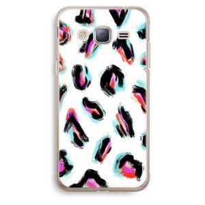 Cheetah color: Samsung Galaxy J3 (2016) Transparant Hoesje