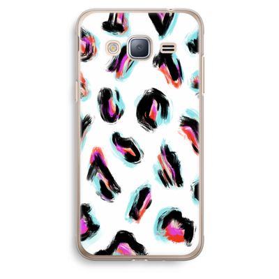 Cheetah color: Samsung Galaxy J3 (2016) Transparant Hoesje