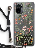 Sweet little flowers: Xiaomi Redmi Note 10 Pro Transparant Hoesje met koord