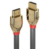 LINDY 37865 HDMI-kabel HDMI Aansluitkabel HDMI-A-stekker, HDMI-A-stekker 7.50 m Grijs 4K UHD