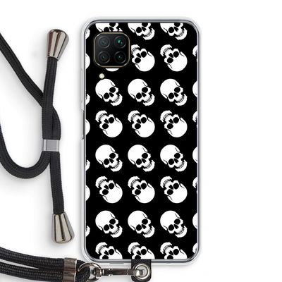 Musketon Skulls: Huawei P40 Lite Transparant Hoesje met koord