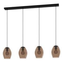 EGLO Estanys hangende plafondverlichting Flexibele montage E27 40 W Zwart, Geelkoper