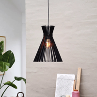 Houten hanglamp zwart &apos;Groa&apos; Nordlux rond 35 cm - thumbnail