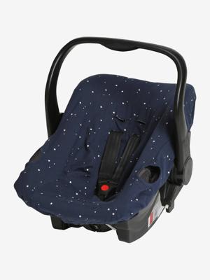 Elastische hoes voor kinderzitjes van Groep 0+ marine met sterrenprint