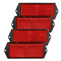Benson Reflector - set 4x - rood - schroefbevestiging - 100 x 40 mm