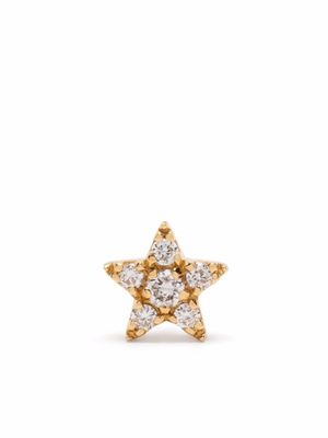 Djula boucle d'oreille Star en or 18ct ornée de diamants