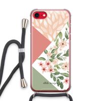 Sweet heaven geometrics: iPhone SE 2020 Transparant Hoesje met koord