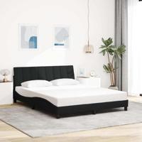 Bedframe zonder matras "Hanko" stof zwart 160x200 cm
