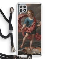 Soap Bubbles: Samsung Galaxy A22 4G Transparant Hoesje met koord