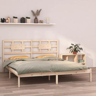 Bedframe massief hout 200x200 cm