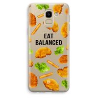 Eat Balanced: Samsung Galaxy J6 (2018) Transparant Hoesje