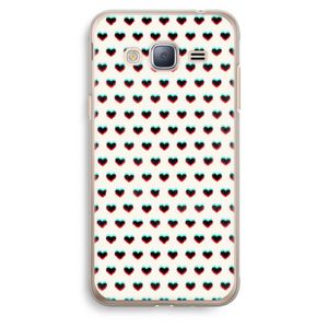 Hartjes: Samsung Galaxy J3 (2016) Transparant Hoesje
