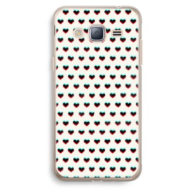 Hartjes: Samsung Galaxy J3 (2016) Transparant Hoesje