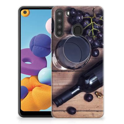 Samsung Galaxy A21 | Siliconen Case | Wijn