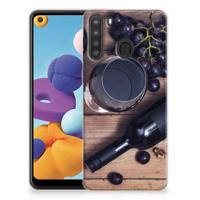 Samsung Galaxy A21 | Siliconen Case | Wijn