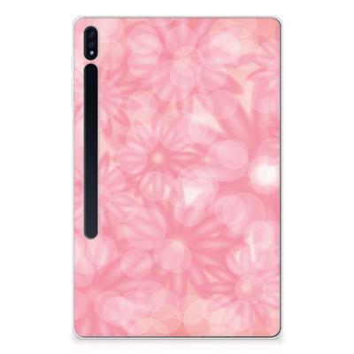 Samsung Galaxy Tab S7 Plus | S8 Plus | Siliconen hoesje | Spring Flowers