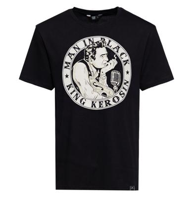 King Kerosin Man In Black Johnny Cash T-Shirt Black-XXXXXL