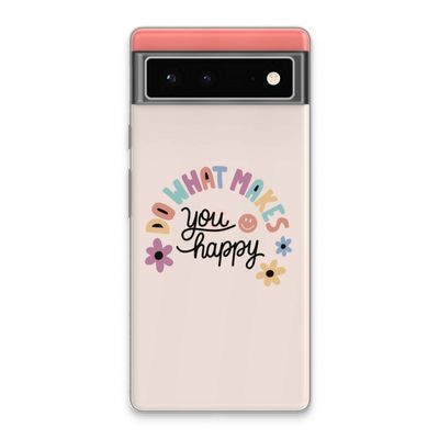 Happy days: Google Pixel 6 Transparant Hoesje