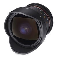 Samyang 8mm T3.8 UMC VDSLR fisheye CSII Canon EF-S-mount objectief