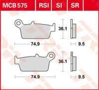 TRW Remblokken, en remschoenen voor de moto, MCB575 Allround organisch