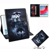 Wolf en hond patroon horizontale Flip lederen case voor de iPad mini (2019)/4/3/2/1 met houder & Card slot & portemonnee Wolf en hond patroon horizontale Flip lederen case voor de iPad mini (2019)/4/3/2/1 met houder & Card slot & portemonnee