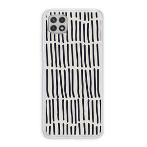 Moroccan stripes: Samsung Galaxy A22 4G Transparant Hoesje