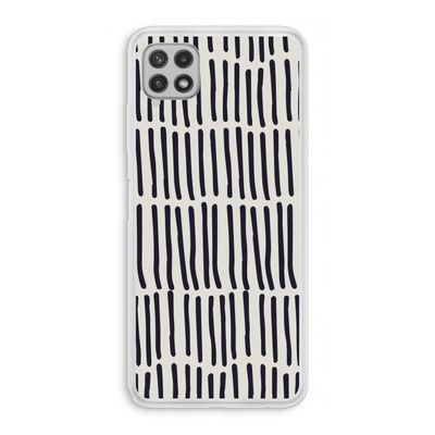 Moroccan stripes: Samsung Galaxy A22 4G Transparant Hoesje