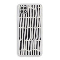 Moroccan stripes: Samsung Galaxy A22 4G Transparant Hoesje Moroccan stripes: Samsung Galaxy A22 4G Transparant Hoesje