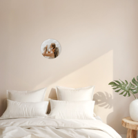 Forex wandpaneel met foto of naam - Rond - 1 stuk