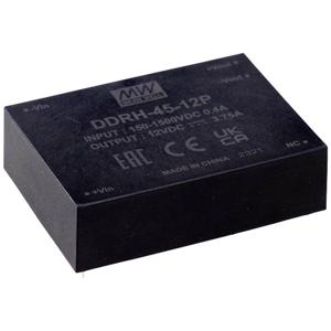 Mean Well DDRH-45-24P DC/DC-converter, print 24 V/DC Aantal uitgangen: 1 x Inhoud: 1 stuk(s)