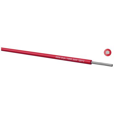 Kabeltronik 780240708 Draad UL 11958 1 x 0.22 mm² Rood 500 m