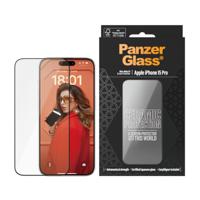 PanzerGlass Ceramic Protection Ultra-Wide Fit 2838 Screenprotector (glas) Apple iPhone 15 Pro 1 stuk(s) Krasvast, Anti-vingerafdruk - thumbnail