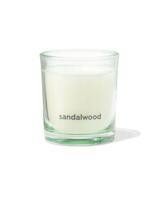 HEMA Geurkaars in glas ⌀7x8cm sandelhout (lichtgroen)