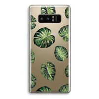 Tropische bladeren: Samsung Galaxy Note 8 Transparant Hoesje