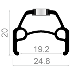 Rodi Voorwiel Connect 28" / 622*19 met snelspanner en RVS spaken zilver