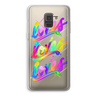 Loves: Samsung Galaxy A8 (2018) Transparant Hoesje