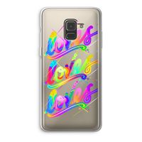 Loves: Samsung Galaxy A8 (2018) Transparant Hoesje
