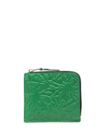 Comme Des Garçons Wallet portefeuille zippé à design embossé - Vert