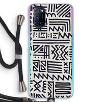 Marrakech print: Oppo A92 Transparant Hoesje met koord