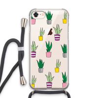 Sanseveria: iPhone 8 Transparant Hoesje met koord