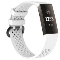 Vierkante gat verstelbare sport polsband voor FITBIT charge 3 (wit)