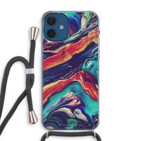 Chameleon Sun: iPhone 12 Transparant Hoesje met koord