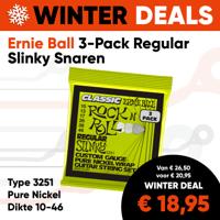 Ernie Ball 3251 Pure Nickel Regular Slinky Snaren (10-46) 3-Pack