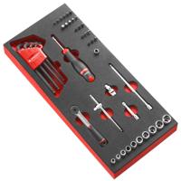 Facom Module Foam | 6-kant Metrische Doppen | 1/4" - 46 Stuks - R.161B - MODM.R161-36PB Facom Module Foam | 6-kant Metrische Doppen | 1/4" - 46 Stuks - R.161B - MODM.R161-36PB