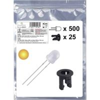 Quadrios 25O211 LED-assortiment Geel Rond 3 mm 700 mcd 20 mA 2.0 V